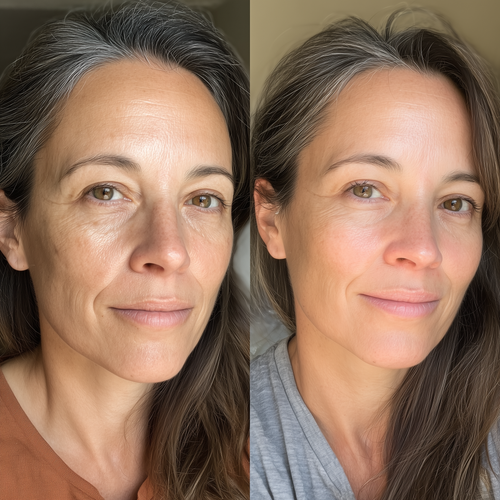 Tiefe Falten & Elastizität